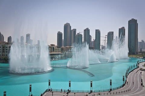 Burj Khalifa e Fontane musicali
