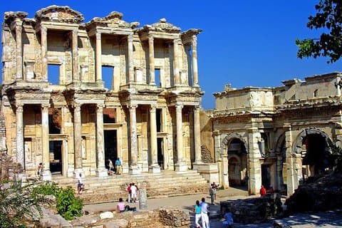 Kusadasi hamn till Efesos - Jungfru Maria hus - Temple of Artemis