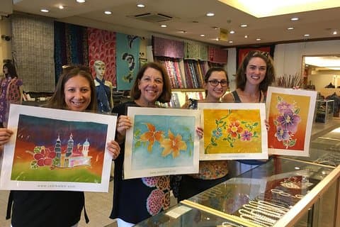 Malaysisk Batik Experience-lommetørkle