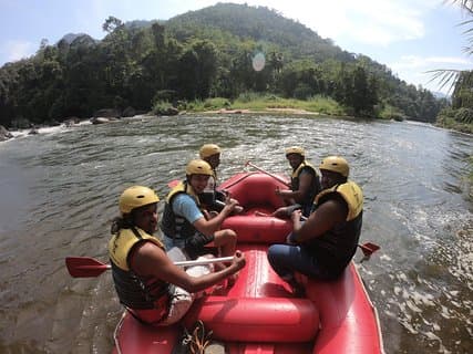 Rafting em águas brancas