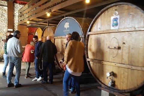 Idiazabal ostegård og baskisk ciderhus frokost fra San Sebastian