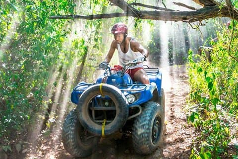 Coba-Abenteuer: ATV, Abseilen, Seilrutschen, Cenote, Archäologische Zonentour