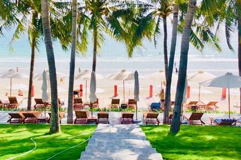 Hel dag privat turné till Doc Let Beach och het våren Nha Trang