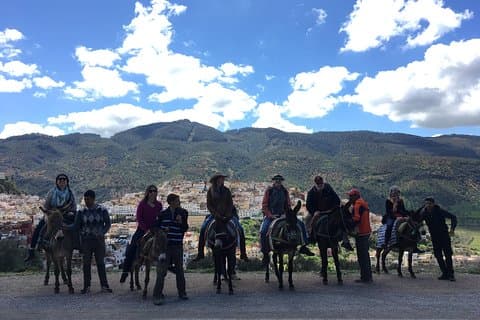 Ride a donkey from Moulay Idriss to Volubilis