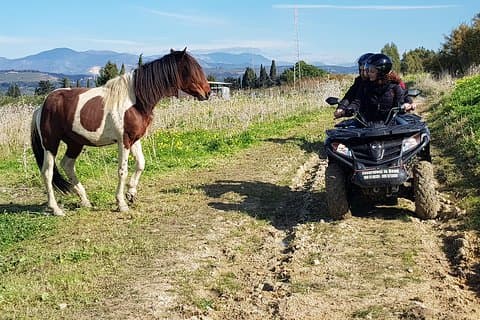 Quad-tur til Poggiodiana Slot og omgivelser