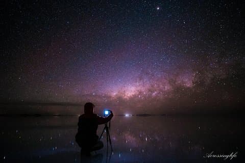 Stjerner + solnedgang - Uyuni (ESP-DRIVER / GUIDE), 1-2 sider pr. Minut, min 3 stk. Tilgængelig