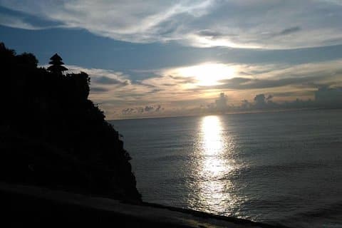 Excursão do sol de Uluwatu temple bali