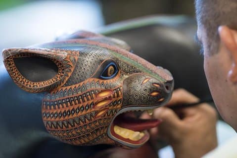 Excursão privada de um dia, incluindo vilas de artesãos de Alebrijes e cerâmica negra