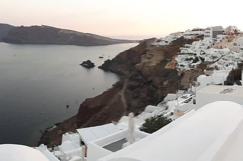 Gedeelde vertrek transfers naar luchthaven of haven Santorini