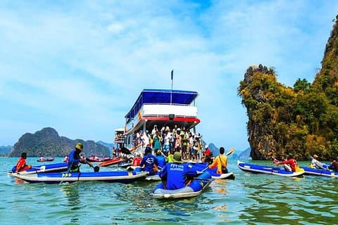 Phang Nga Sea Canoe en Big Boat Tours con almuerzo