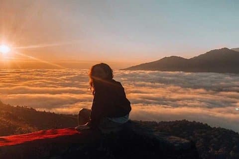 Bali: randonnée au lever du soleil sur le mont Batur et source chaude naturelle