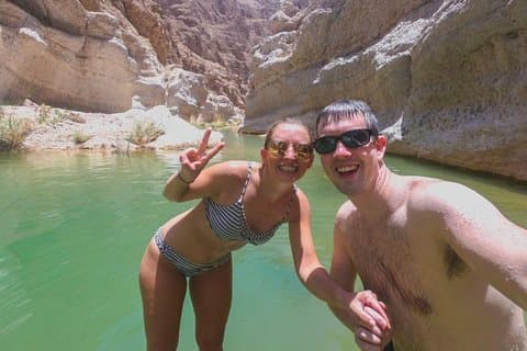 Wadi Shab full day tour (Muscat tours) : Weddings & Honeymoon