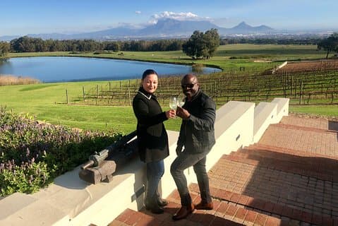 Dégustation de vin dans les vignobles de Durbanville