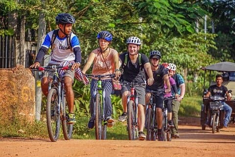 Siem Reap Landsbygdens upptäckt med cykel