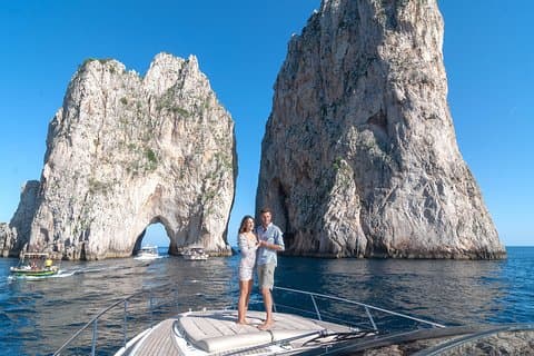 Capri og Amalfikysten tur med luksus yacht Azimut 55ft