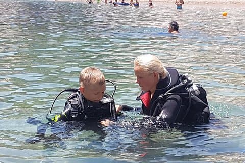 fabricante de burbuja (buceo para niños)