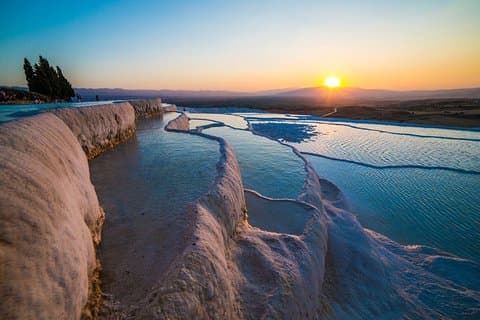 Pamukkale, Cleopatras pool, Hieropolis från Antalya med lunch