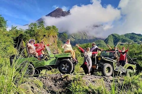 Privé Merapi Lava Jeep Tour met Duitstalige gids