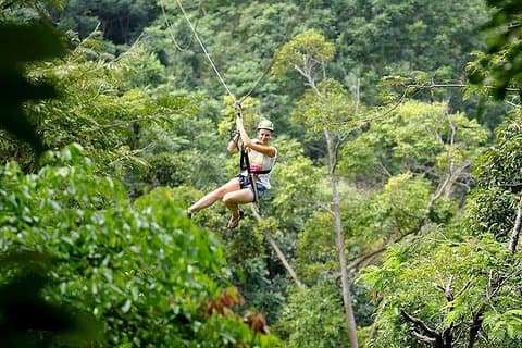 Flying Hanuman Ziplining-ervaring in Phuket met Return Transfer