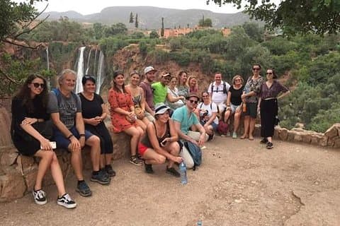 Vanuit Marrakech: Ouzoud watervallen; lokale gids. Cruiseboot