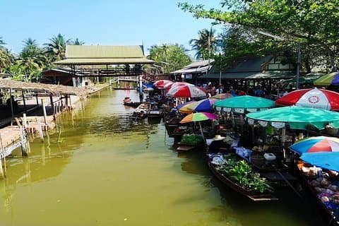 Oppdag de beste severdighetene i Samut Songkhram og Kanchanaburi