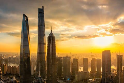 Privat rundvisning i Zhujiajiao antikke by Xintiandi og Shanghai Tower med solnedgang