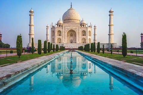 Från Delhi: Taj Mahal-resa samma dag med Fatehpur Sikri med tåg