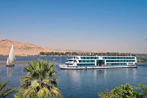 4 dagars kryssning från Aswan till Luxor Nilen från Kairo med FLYG