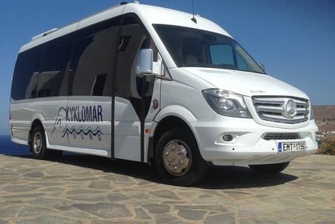Transferts privés à Mykonos jusqu'à 15 personnes