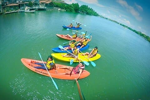 Lagoon Fishing / Sofa Ride/ / Canoeing at Bentota Sri Lanka