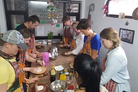 Cours de cuisine d'une demi-journée à Thamel Kathmandu
