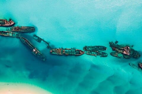 Moreton Island dagstur (kajak, snorkel og sandboard) fra Brisbane eller Gold Coast