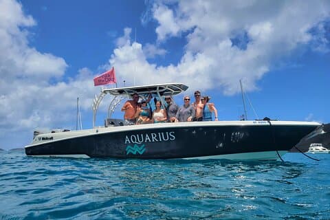 Private New Powerboat to St John & LimeOut. Full Day USVI