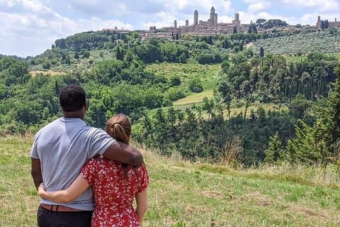 De Rome : excursion d'une journée en Toscane et à Sienne avec déjeuner et dégustation de vins