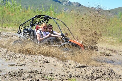 Side : Buggy - UTV Adventure at Koprucay River & Zip-line(バギー - コプルカイ川とジップラインでのUTVアドベンチャー)