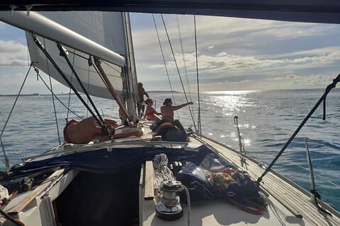 Die Seele der Piraten Bootsfahrt Abenteuer Karibik Charter Morgen / Sonnenuntergang SXM