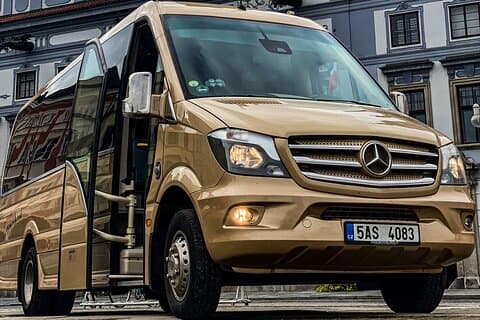 From Prague to Budapest - Private Transfer by MINIBUS Mercedes Sprinter 19+1pax