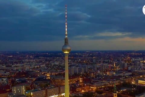 Boleto de entrada a la torre de televisión de Berlín