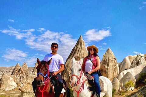 Passeio a cavalo de 2 horas ao pôr do sol na Capadócia