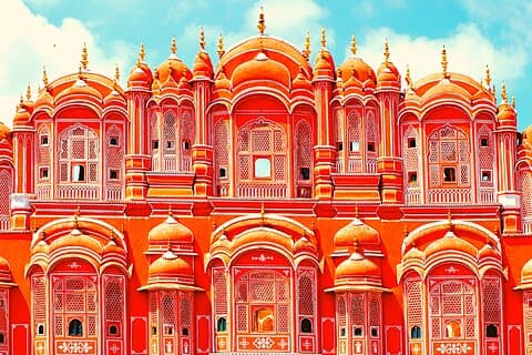 Fort och platser i Jaipur med flyg från Mumbai: Privat lyxtur