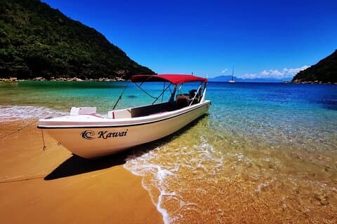 Highlights of Ilha Grande including Lagoons on a CF Private Boat Tour