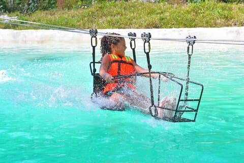 Combo-Adventure: ATV, Ziplines, Rappel und Cenote mit Mittagessen