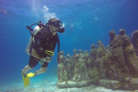 MUSA dykking for nybegynnere i Cancun