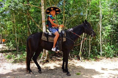 Horseback, ATV Shared, Cenote & Ziplines! From Playa Del Carmen
