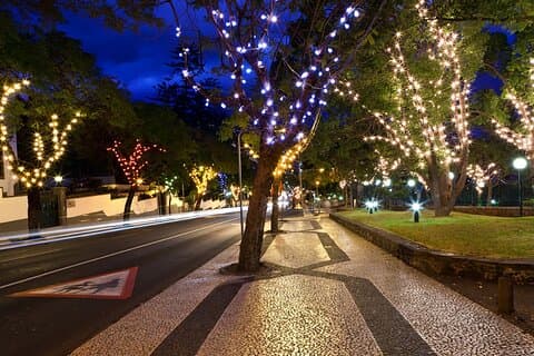 Tuk Tuk Funchal magische kerstverlichting