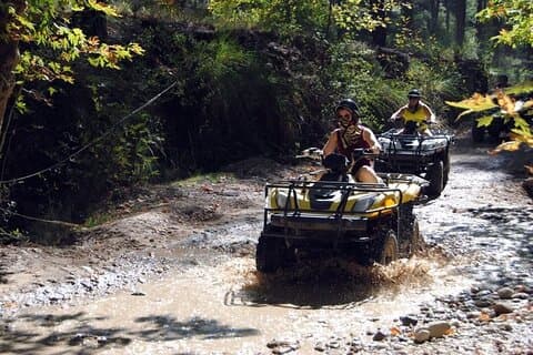 Heldags Rafting, Ziplining, Quad och Buggy Adventure från Side/Manavgat