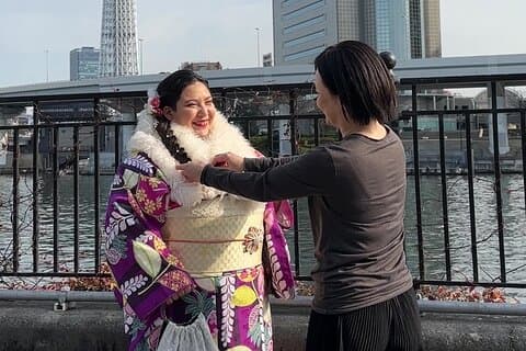 Njut av plus size Kimono
