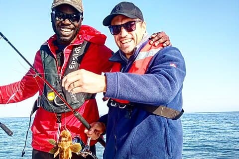 Fishing in the coastal sea by boat for all