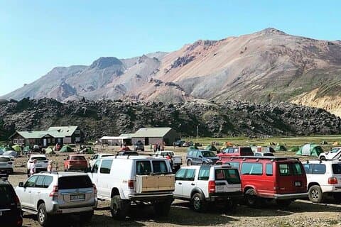 Excursion en super jeep à Landmannalaugar
