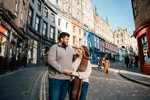Sesión de fotos privada en Edimburgo con un fotógrafo profesional